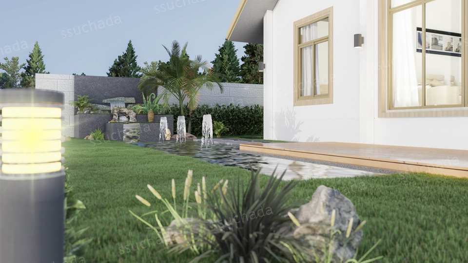 3D Perspective - รับขึ้นโมเดล 3D สถาปัตยกรรม / 3D perspective exterior interior and 3D Animation - 5