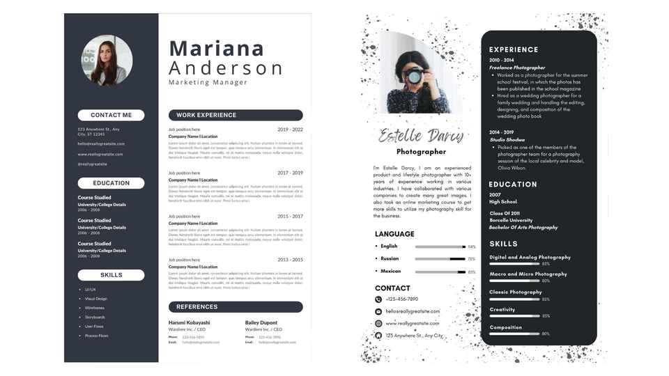 Portfolio & Resume - Resume & CV สมัครงาน สมัครเรียน - 12