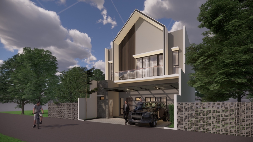 Desain 3D Modelling/CAD/Rendering Arsitektur