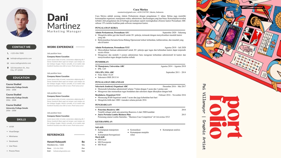 Portfolio & Resume - JASA PEMBUATAN CV ATS/CREATIVE DAN PORTOFOLIO KERJA - 1
