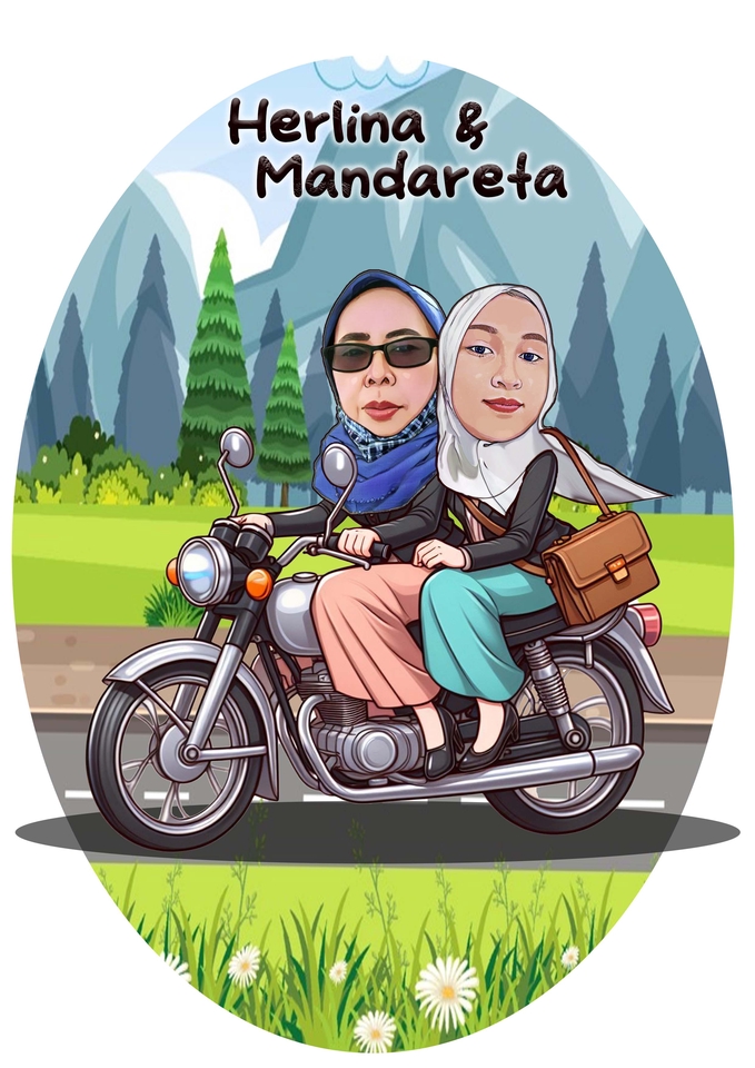 Gambar Potret - Karikatur unik murah dan cepat - 4