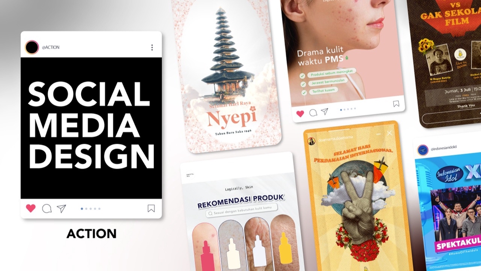 Postingan Media Sosial, Ecommerce, dan Banner
