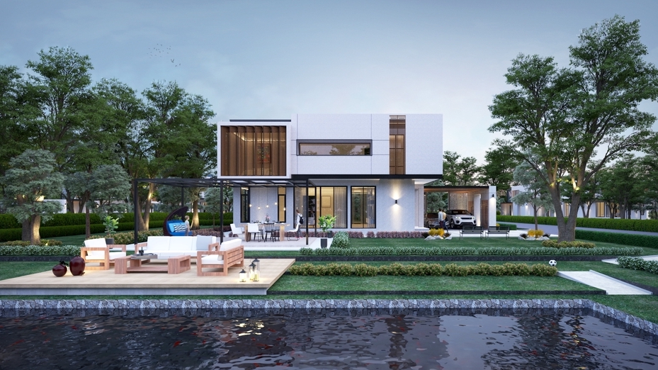3D Perspective - รับทำภาพ 3D Perspective ออกแบบงานสถาปัตยกรรมภายนอก งานภายใน งานเขียนแบบก่อสร้าง ครบจบที่เดียว - 6