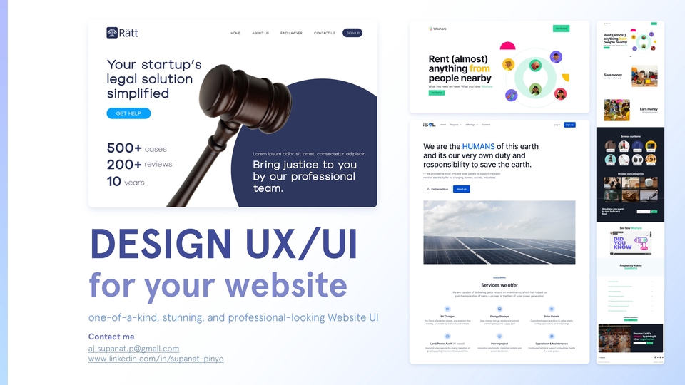 UX/UI Design for Web & App - UX/UI Website & landing page | ออกแบบและ re-design เว็บไซต์ - 1