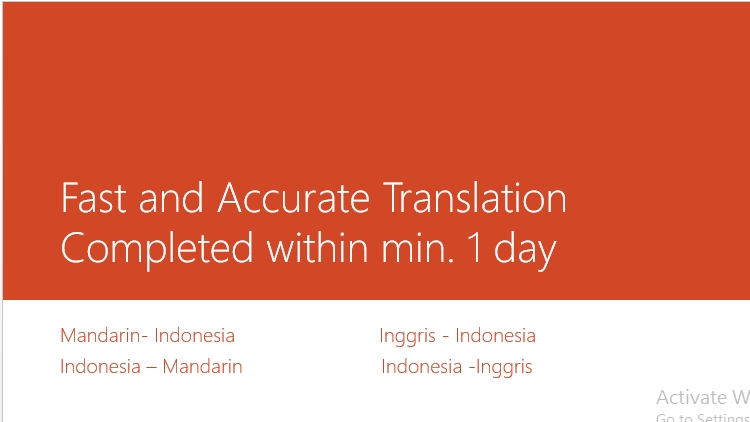 Penerjemahan - Fast and Accurate Translation (High Quality Translation Service) - 1