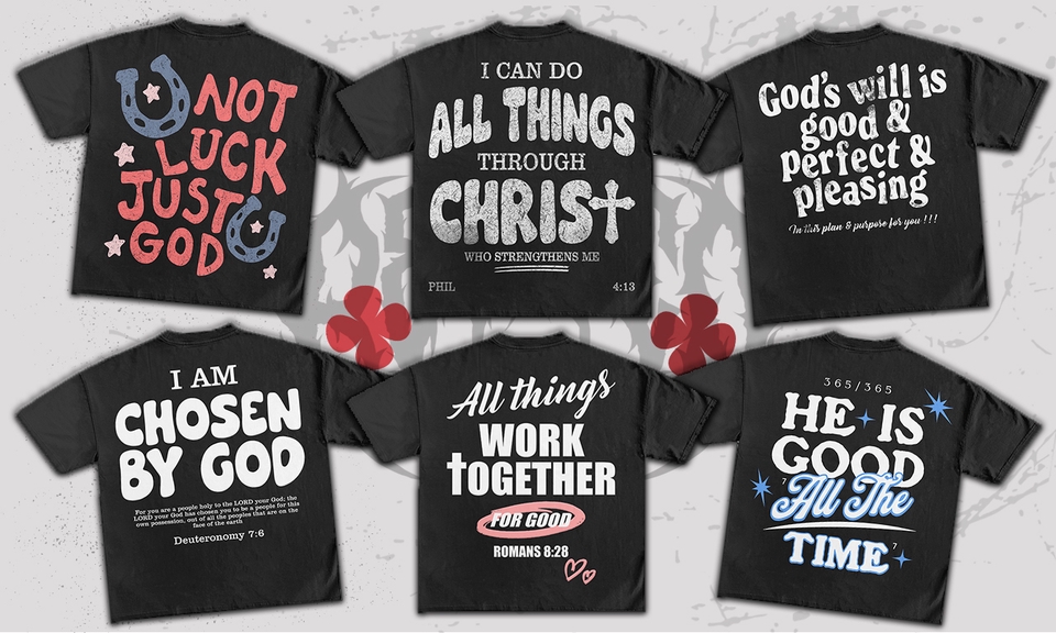 Desain kaos dengan berbagai desain unik dan menarik dengan tema keagamaan. Cocok untuk kaos distro, custom, atau kaos komunitas.