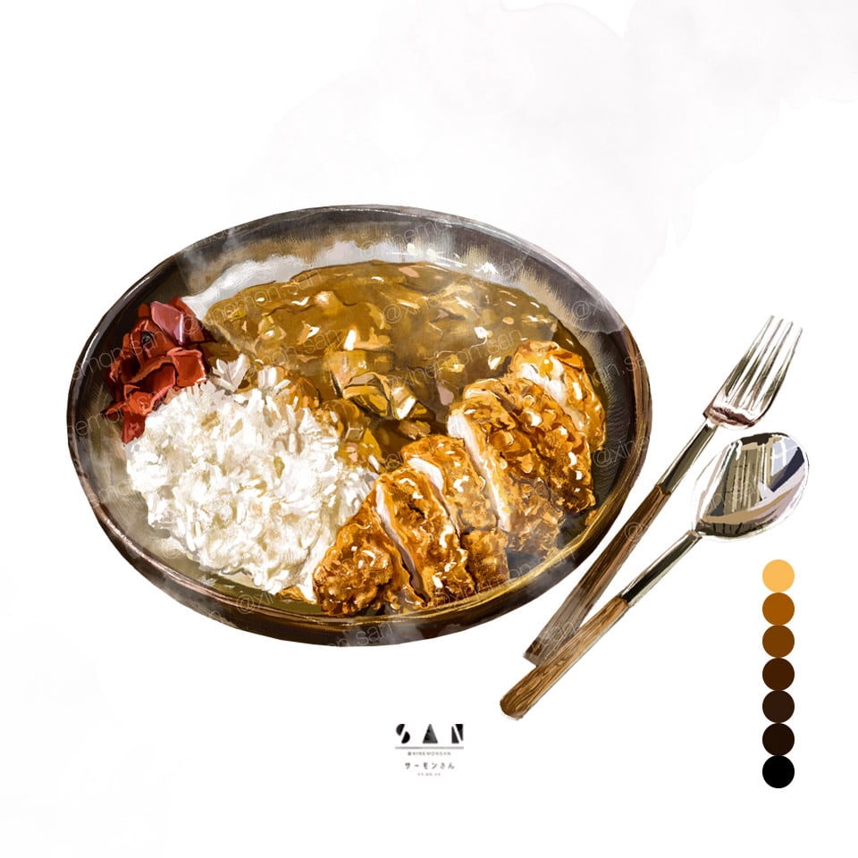 วาดภาพประกอบ - วาดภาพประกอบอาหารทุกชนิด - 27
