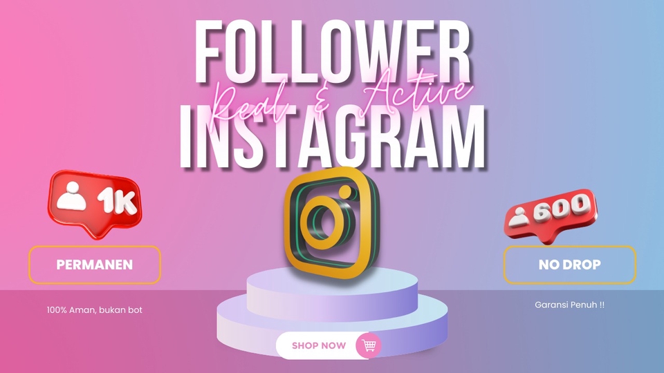 Tambah Followers - INSTAGRAM FOLLOWER GUARANTEE REAL & ACTIVE - 1