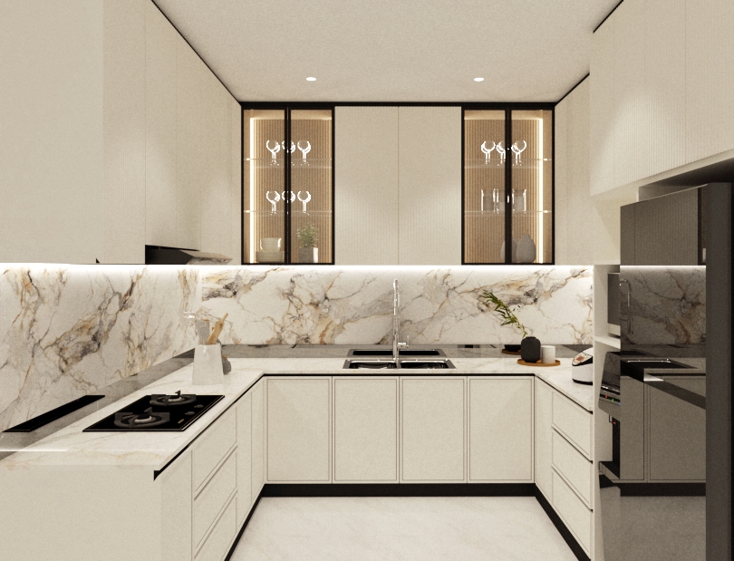3D & Perspektif - Jasa desain interior 3D & gambar kerja area commercial dan tempat tinggal - 15