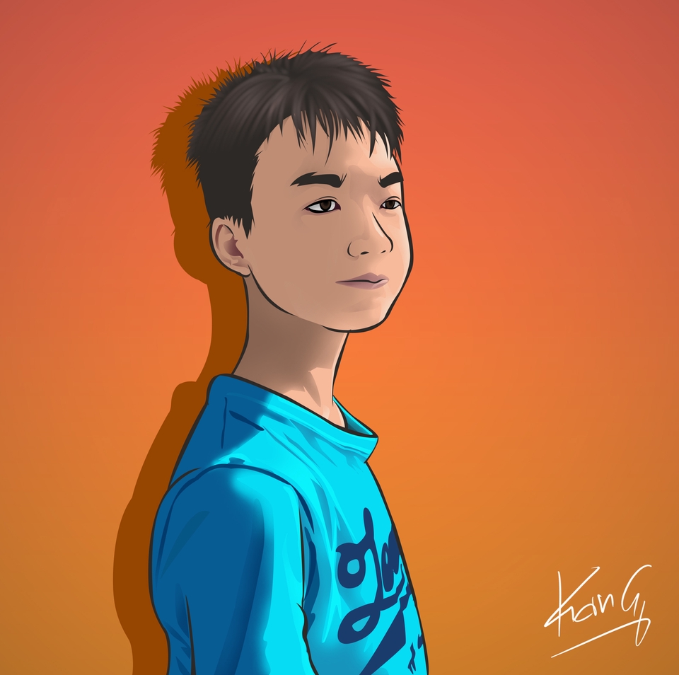 วาดภาพเหมือน Portrait - วาดภาพเหมือน digital painting - 6