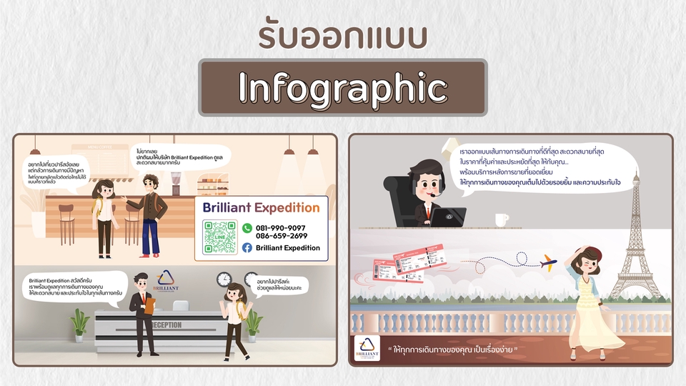 รับทำ infographic ราคาถูก สวยงาม บริการออกแบบ infographic