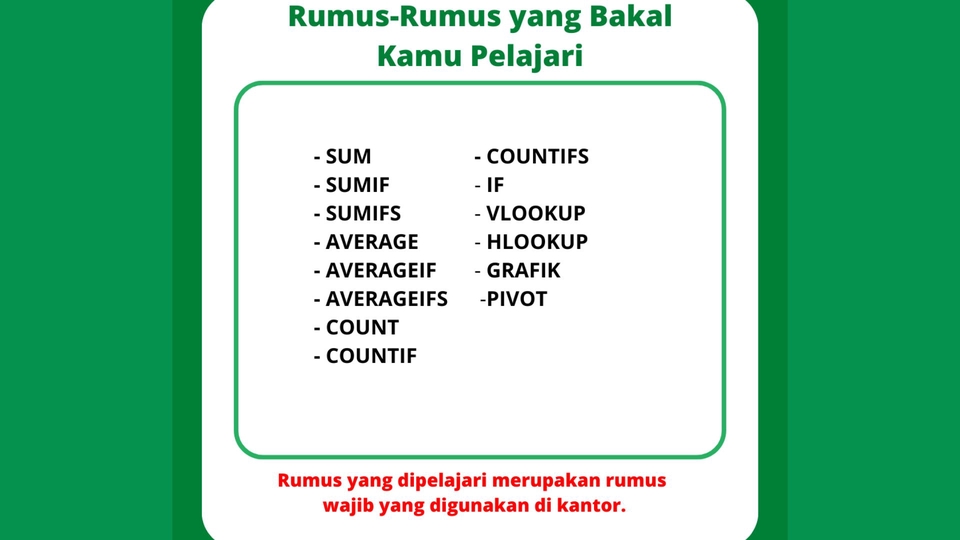 Kursus Online - Kursus Excel || Dari Awal Sampai Mahir - 3