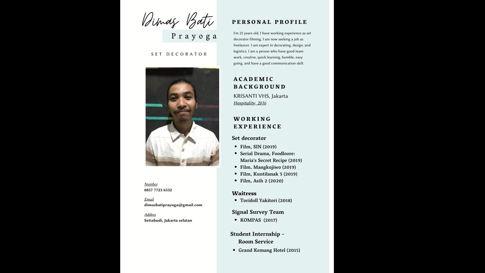 Portfolio & Resume - Desain CV / Portofolio / Lamaran kerja - 2