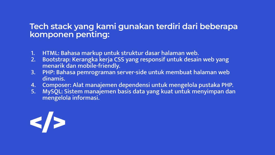 Web Development - Jasa Pembuatan Website Murah Menggunakan Tech Stack HTML, Bootstrap, PHP, Composer, dan MySQL. - 3