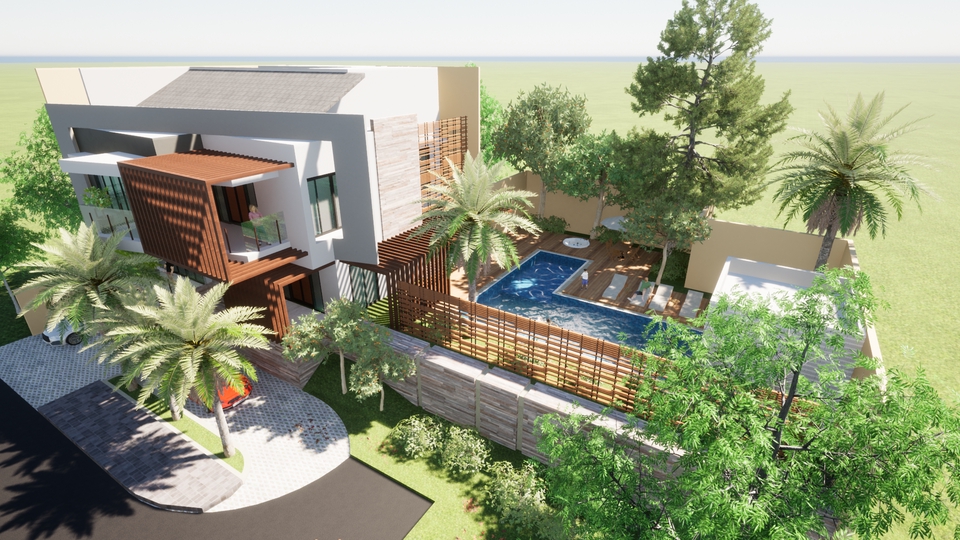 3D & Perspektif - Desain Arsitektur & Interior, Gambar Perspektif 3D - 9