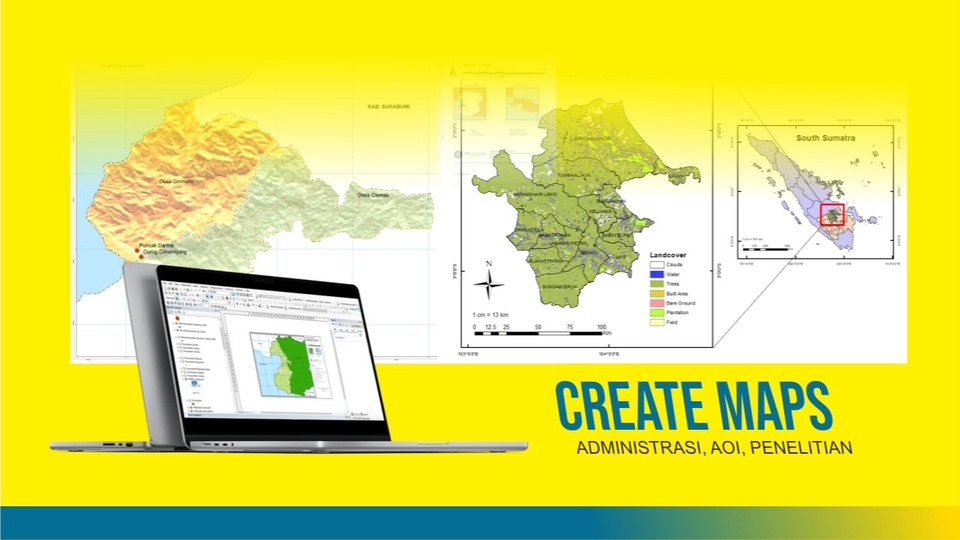 Jasa Lainnya - PEMBUATAN PETA DAN PENGOLAHAN DATA SPASIAL UNTUK KEBUTUHAN ANDA - 1