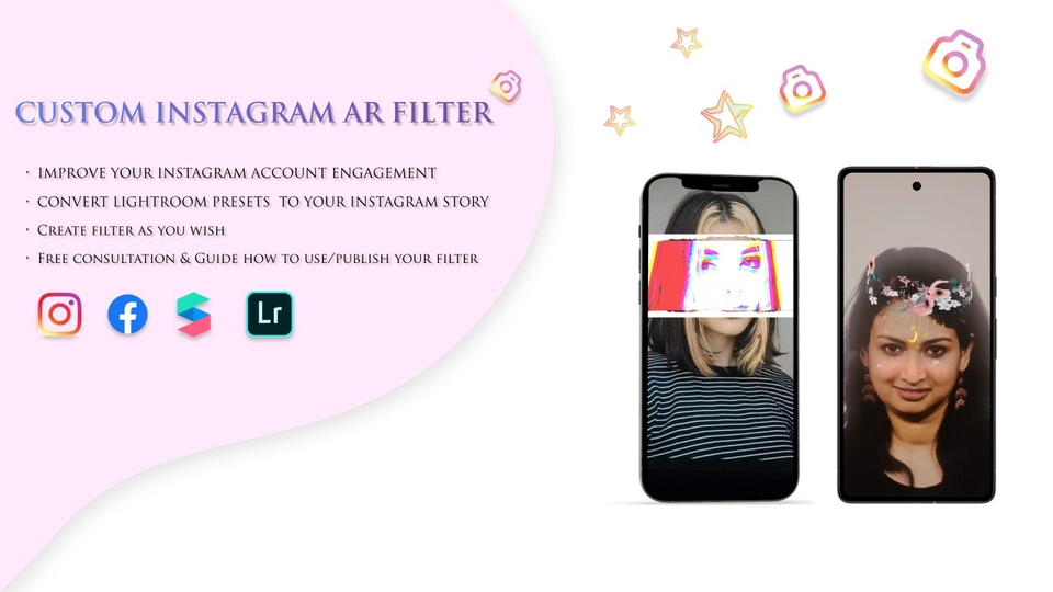 Jasa Lainnya di Desain Grafik - FILTER INSTAGRAM FACEBOOK WEDDING GAME FRAME 