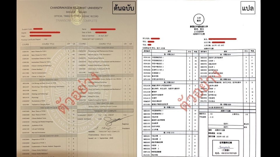 แปลภาษา - รับแปลภาษาจีน - ไทย / ไทย - จีน / จีน - อังกฤษ / อังกฤษ - จีน - 1