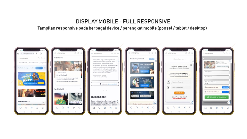 Jasa Pembuatan Website Responsive Profesional untuk Perusahaan, Toko Online, dan Blog. Layanan pembuatan website berkualitas dengan desain responsif dan SEO friendly.