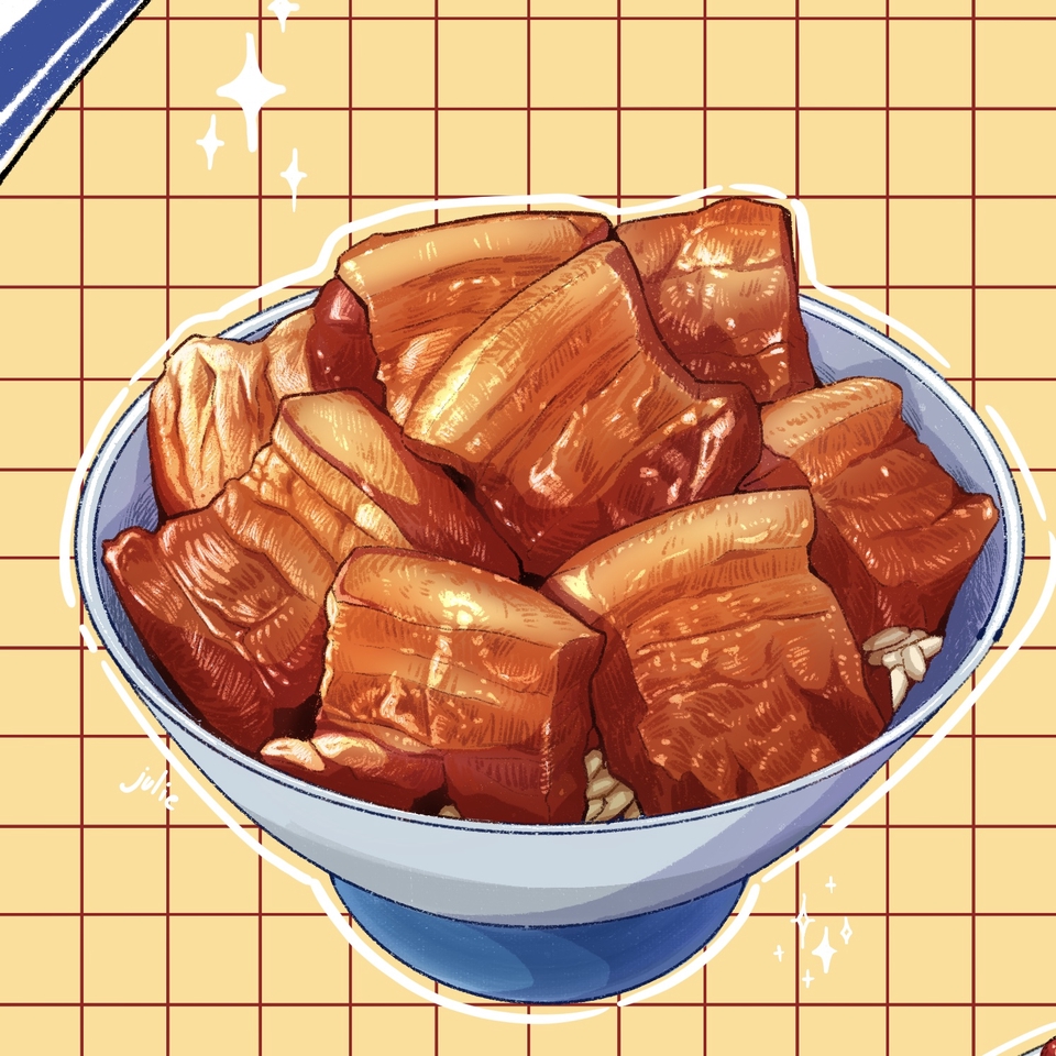 รับวาดรูปอาหาร เนื้อตุ๋น ซอสเข้มข้น น่ากิน