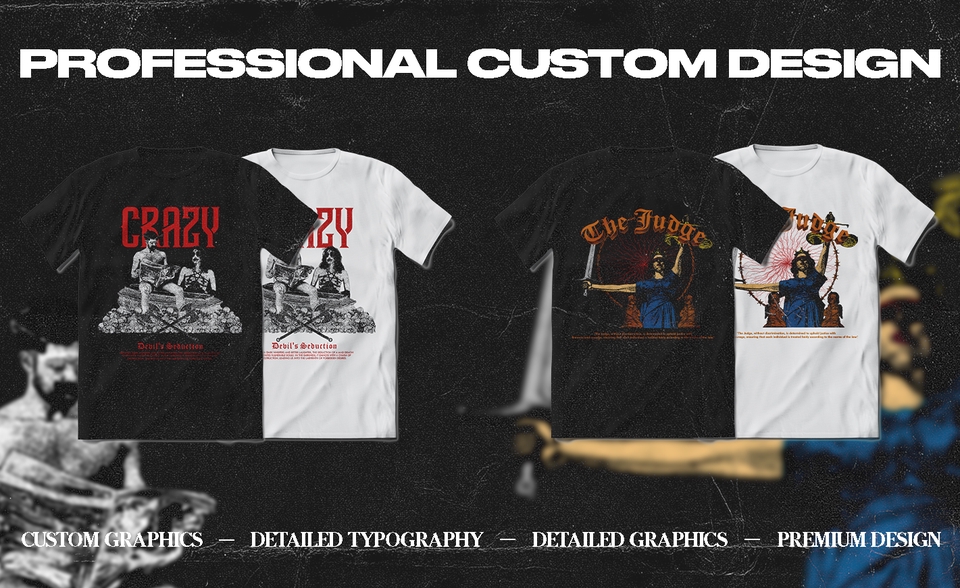Desain Kaos & Motif - Desain Kaos Custom Streetwear - 2