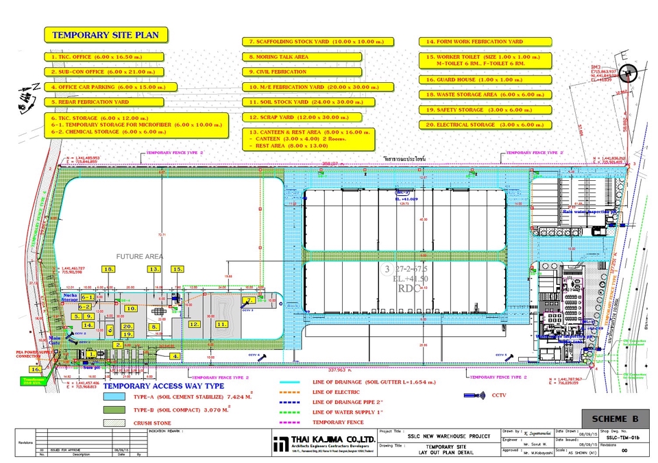 แผนผังโครงการก่อสร้างอาคารโรงงาน พร้อมแบบจำลอง 3 มิติ สำหรับออกแบบก่อสร้างโรงงาน