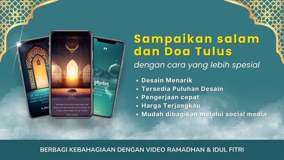 Jasa Buat Kartu Ucapan dan Video Ucapan - VIDEO UCAPAN RAMADHAN & LEBARAN
