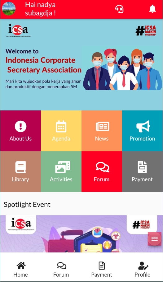 Jasa pembuatan aplikasi android dan iOS untuk organisasi sekretariat perusahaan di Indonesia.