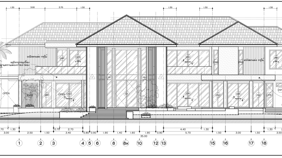 เขียนแบบวิศวกรรมและออกแบบโครงสร้าง - ออกแบบ-เขียนแบบก่อสร้าง 2D-3D บ้านพักอาศัย อาคารต่างๆ - 1