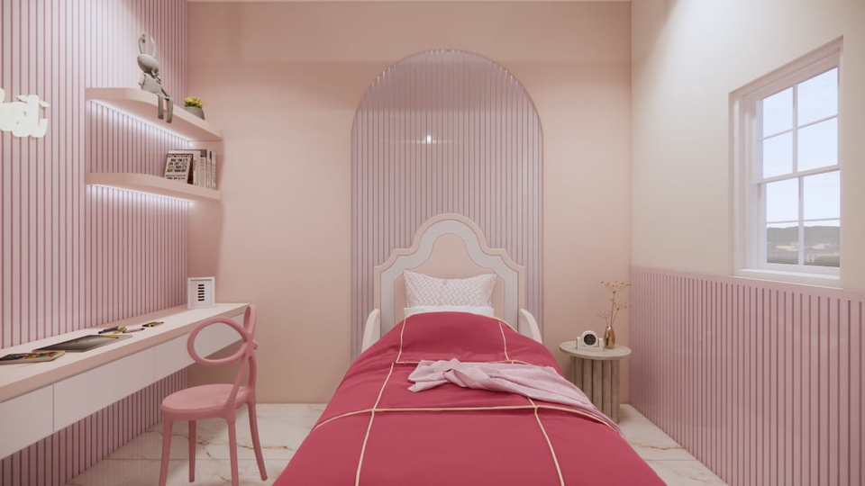 3D & Perspektif - Desain Interior & Furnitur 3D Render & Gambar Kerja (Rumah Hunian, Cafe, Office, dll) - 9