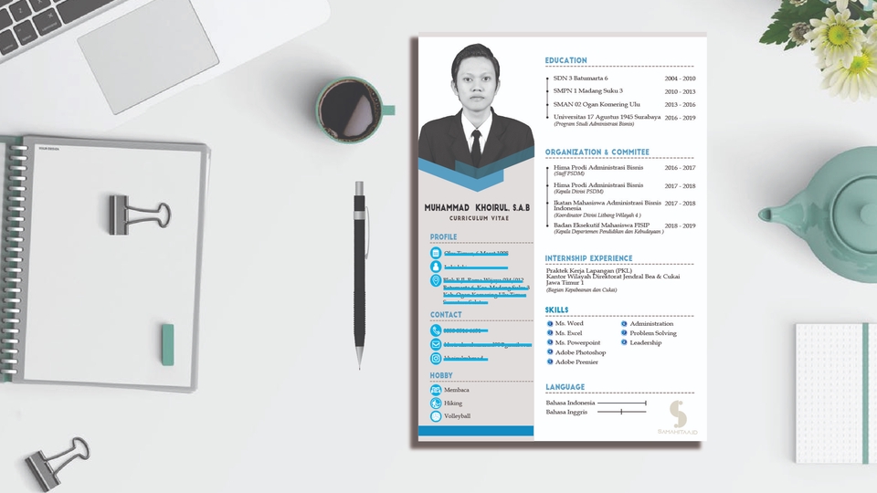 Portfolio & Resume - Desain CV Murah 1 Hari Jadi - 1