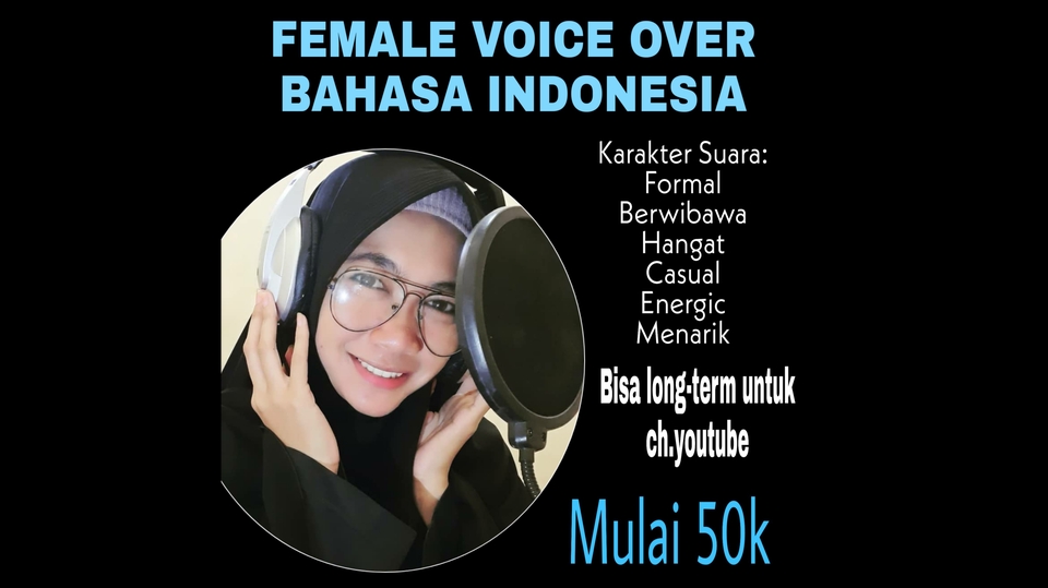 Sulih suara (dubbing, looping) - Voice Over Wanita (REMAJA/DEWASA) - 1