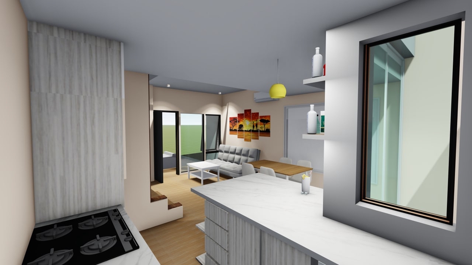 3D & Perspektif - Design Interior, Exterior 3D Render Rumah, Office, cafe dll - 24