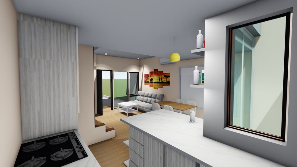 3D & Perspektif - Design Interior, Exterior 3D Render Rumah, Office, cafe dll - 23