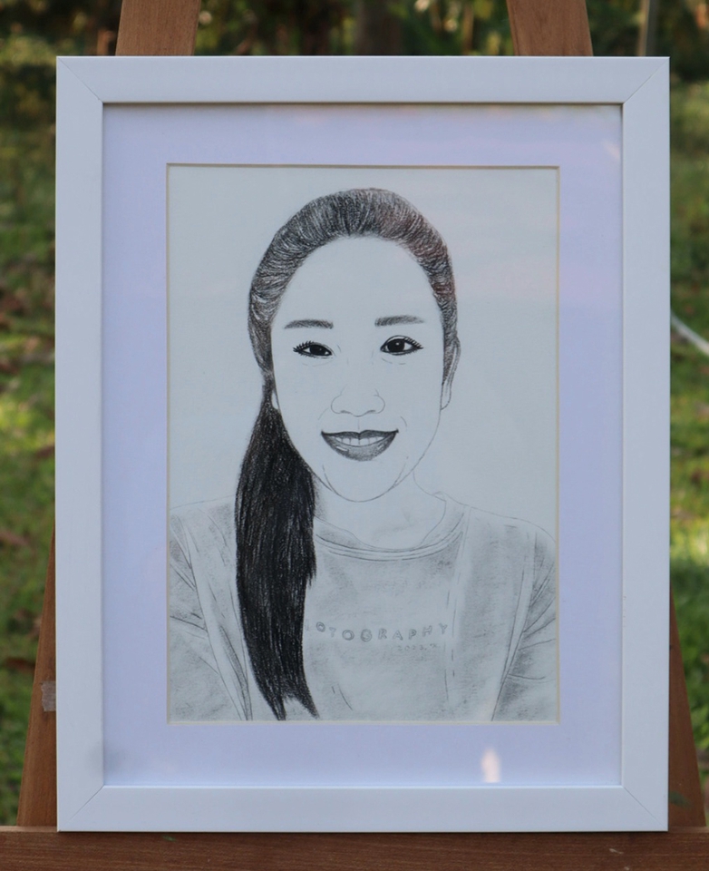 วาดภาพเหมือน Portrait - วาดภาพเหมือน ขาว ดำ/ลายเส้น/สีน้ำ mono tone สไตล์น่าสนใจ - 7