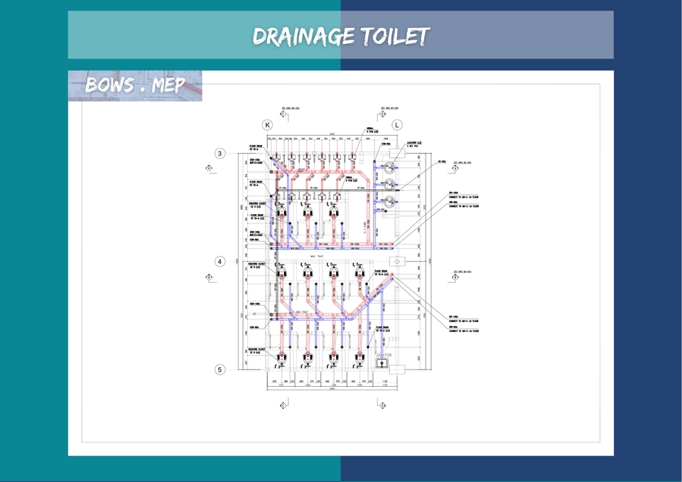 CAD Drawing - Desain Gambar 2D MEP M.E Mechanical & Electrical - 6