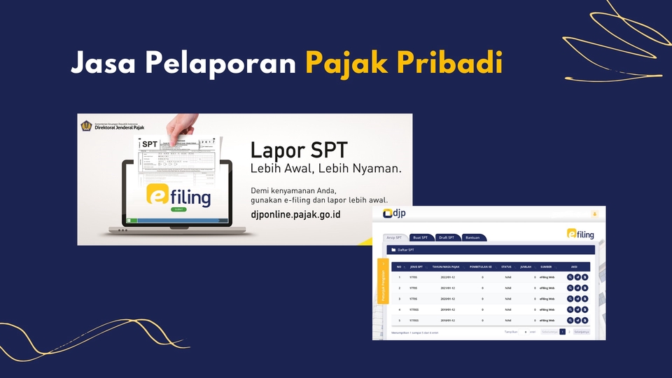 Akuntansi dan Keuangan - Jasa Pelaporan Pajak Pribadi & Pembuatan NPWP, dan lupa EFIN - 1