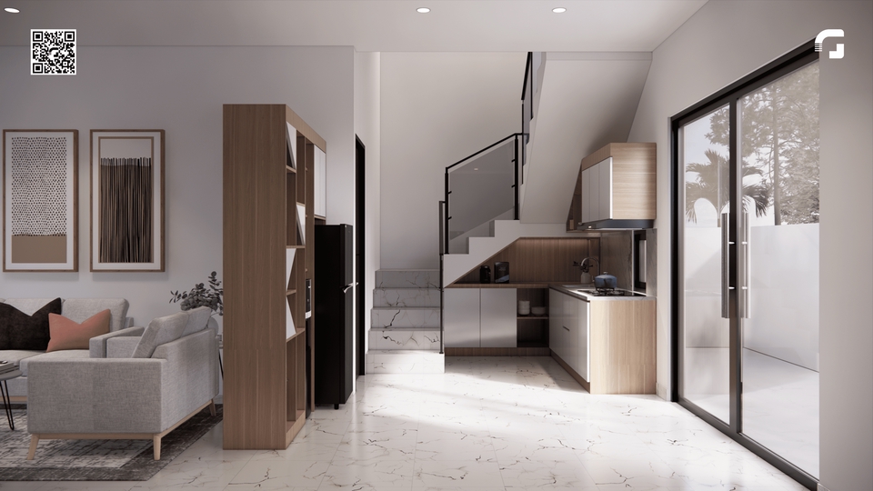 3D & Perspektif - Desain Interior (Living Room, Bedroom, Office) - 4