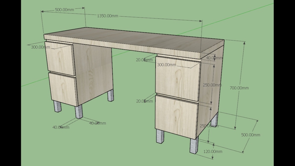 Jasa Gambar Furniture 