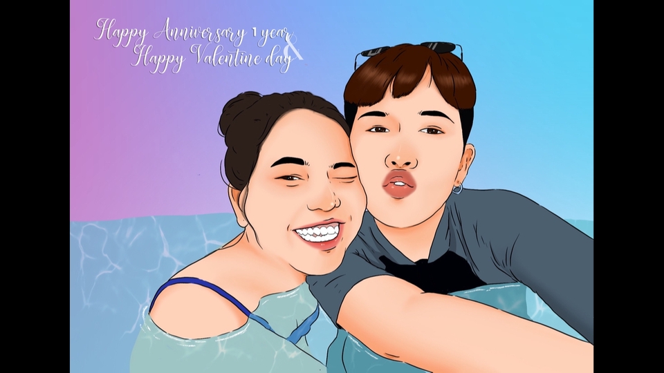 วาดภาพเหมือน Portrait - รับวาดภาพ ลายเส้น - ภาพสี - 5