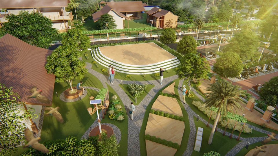 3D & Perspektif - Desain dan 3D Rendering untuk Playground, Community Landscape Park, dan Public Space - 1
