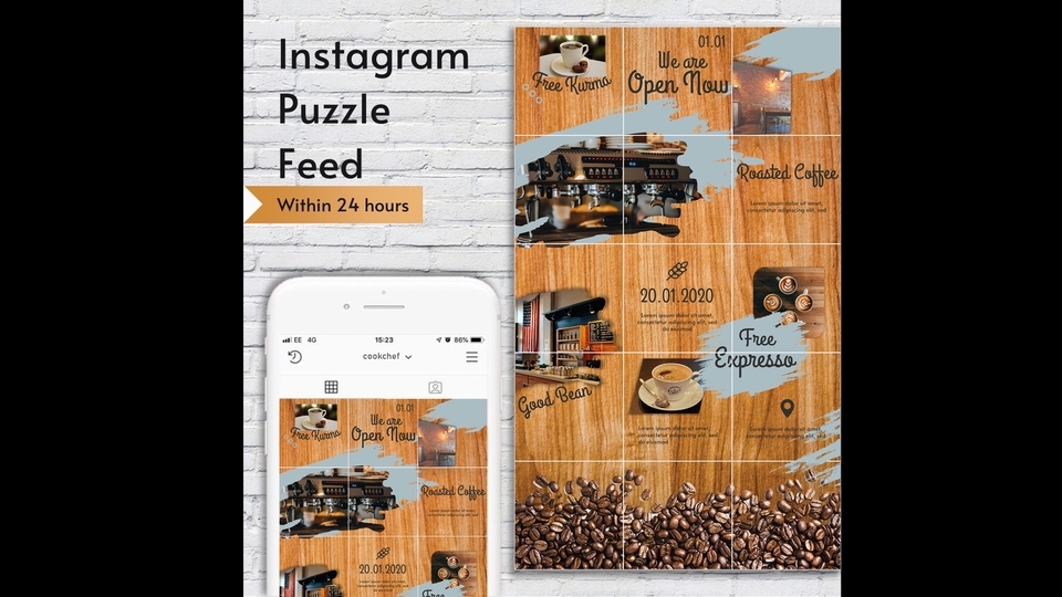 Banner Online - BUAT DESAIN FEED POST INSTAGRAM GRID, PUZZLE, CAROUSEL KAMU JADI LEBIH KEREN - 1