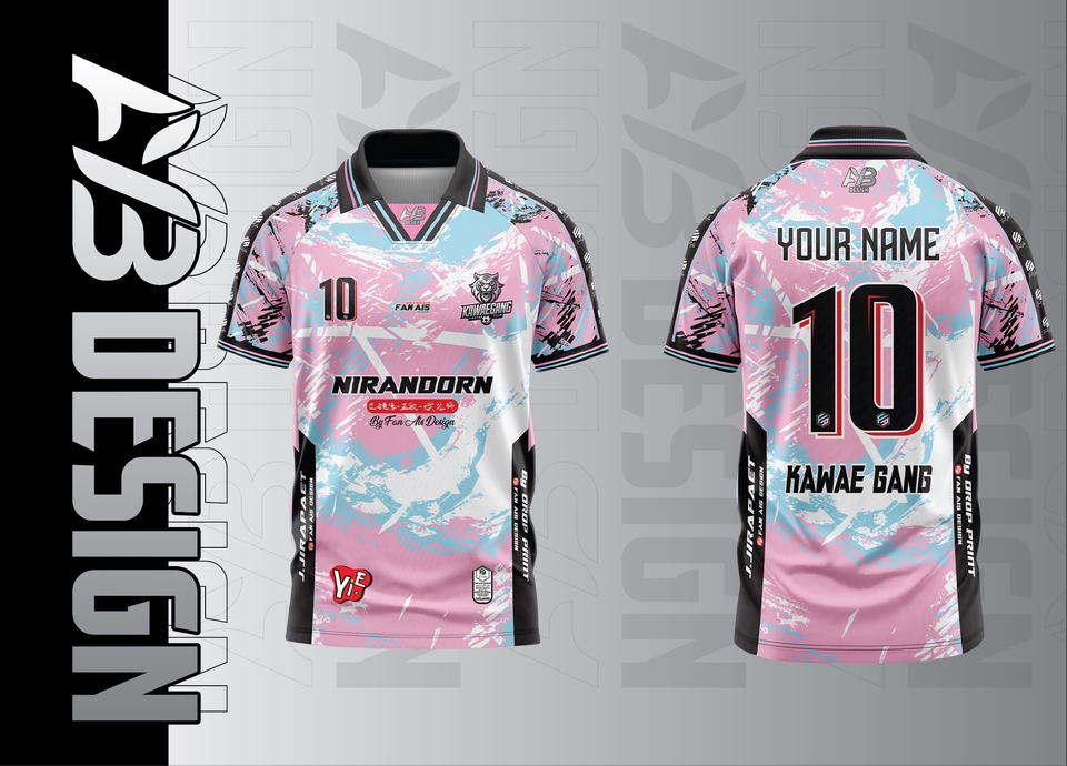 อื่นๆ - รับออกแบบเสื้อพิมพ์ลายและวางแพทเทิร์น/รันเบอร์-ชื่อ/รันไซต์ - 8