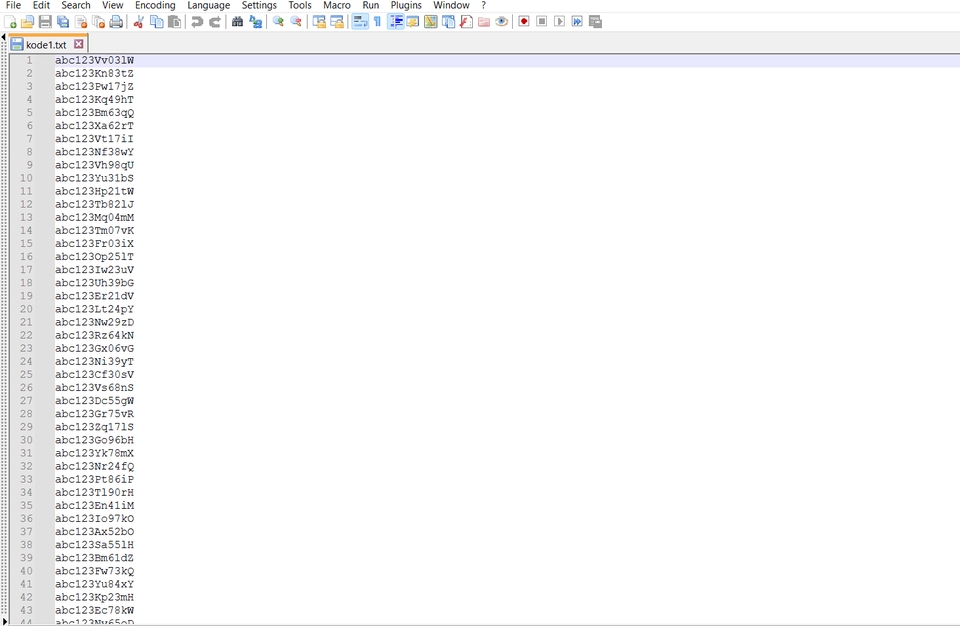 Jasa Lainnya - Generate Kode Unik untuk Voucher, Kupon Undian, dan sebagainya - 3