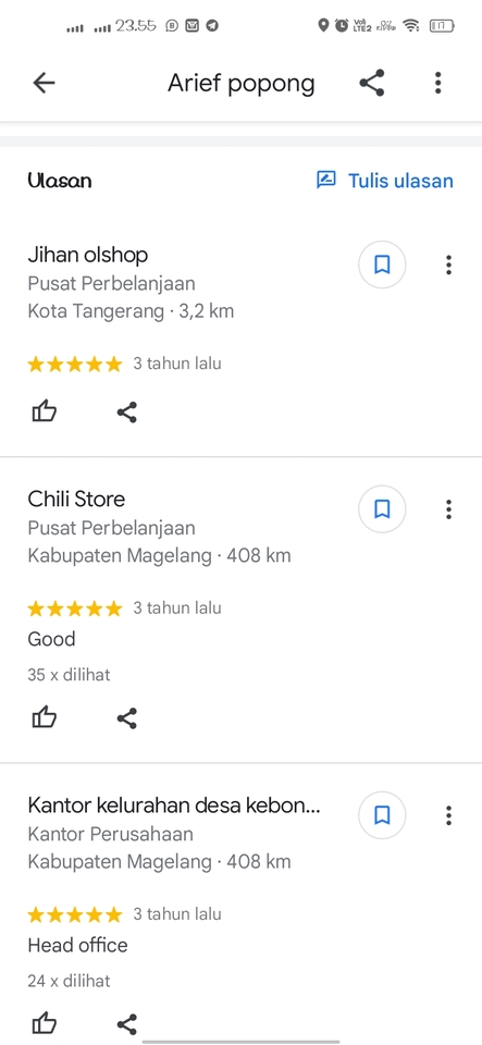 Memberi Review - jasa memberi ulasan bintang 5 dan positif , level guide udah level 4 ,terpercaya,akun asli no bot - 2