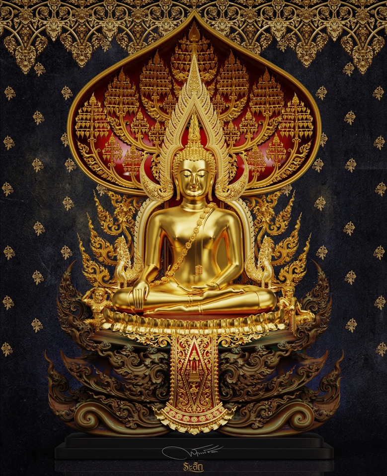 รับทำโมเดล 3D พระพุทธรูป 3 มิติ รับทำโมเดล 3d สินค้า รับออกแบบ 3d 3d packshot