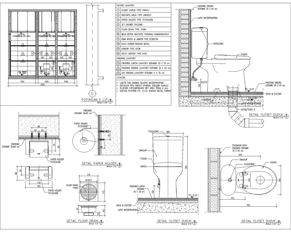 CAD Drawing - Jasa Gambar Kerja DED, Pembuatan IMB (ARS, STR, MEP) - 11