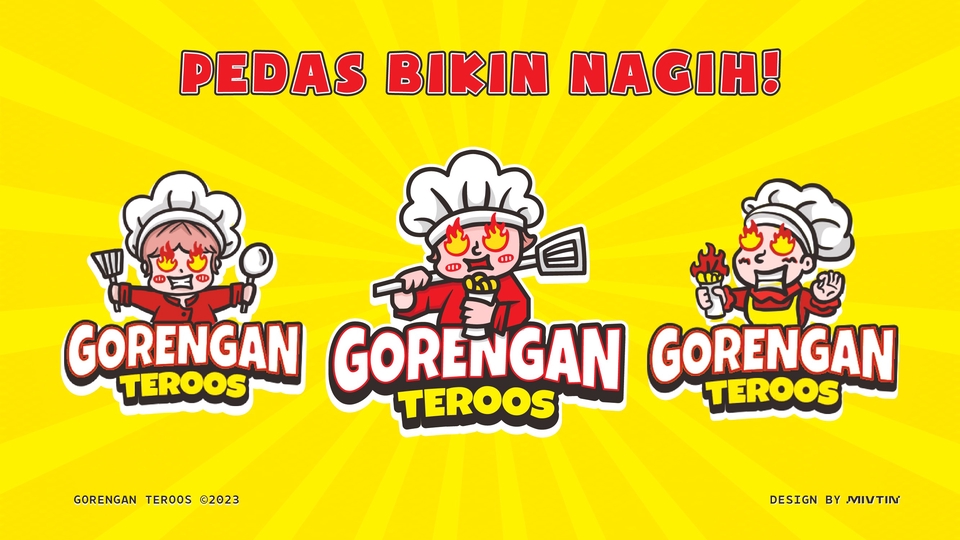 desain logo gorengan UMKM