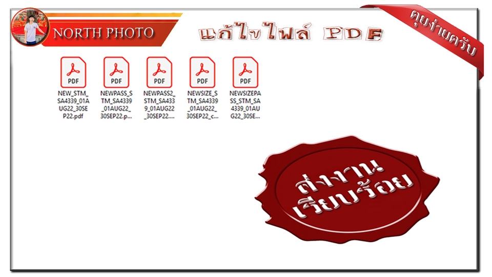 พิมพ์งาน และคีย์ข้อมูล - Edit PDF & Photo แก้ไขไฟล์ PDF และ รูปภาพ งานด่วน งานธรรมดา - 7