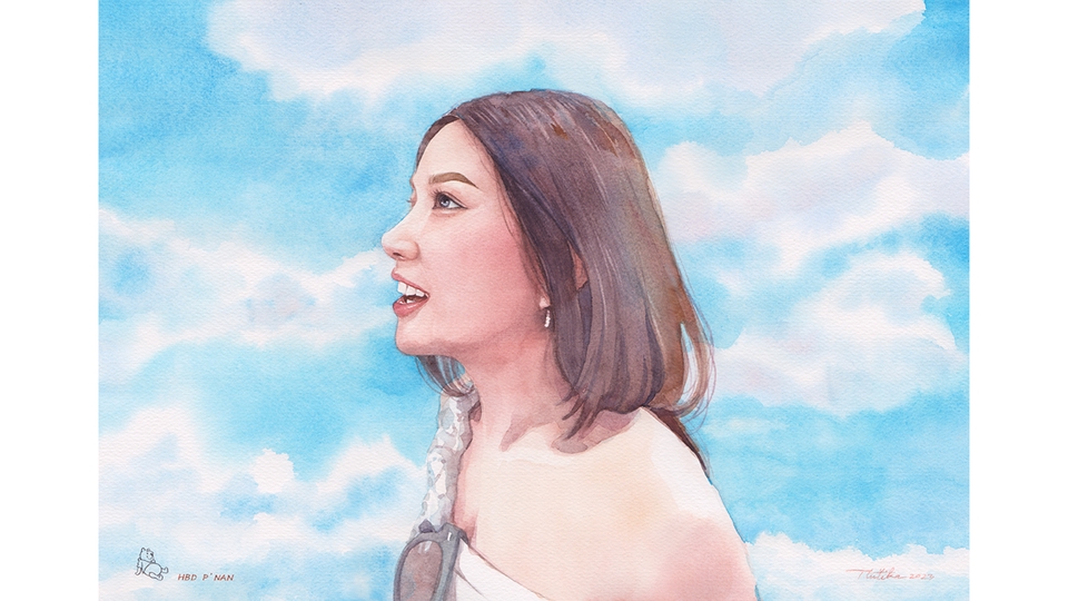 วาดภาพเหมือน Portrait - รับวาดภาพเหมือนสีน้ำ Portrait คน สัตว์ ดอกไม้ วิว  - 31